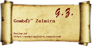 Gombó Zelmira névjegykártya